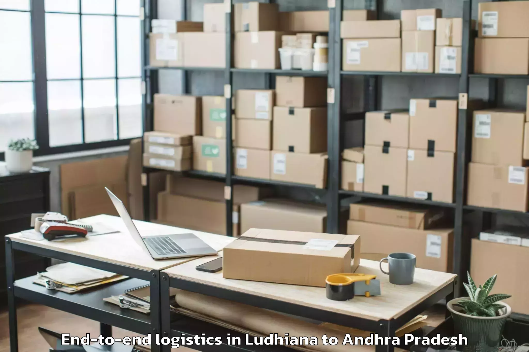 Leading Ludhiana to Peddaraveedu End To End Logistics Provider